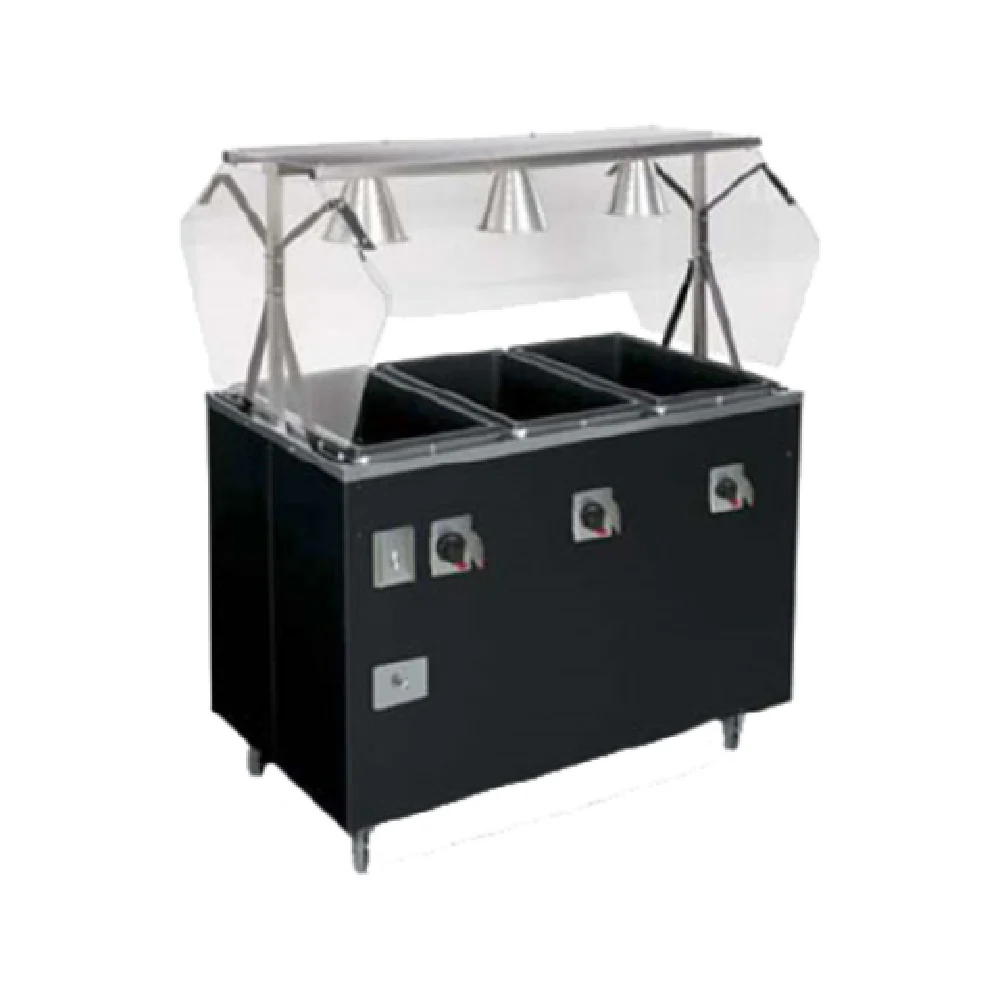 Vollrath 3876846 46 Inch Electric Hot Food Station with 3 Open Wells