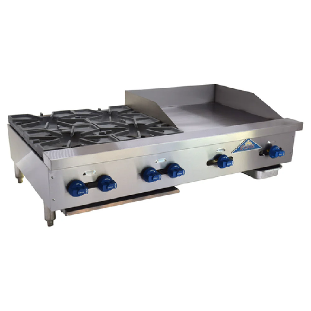 Comstock-Castle FHP48-24 48 Inch Griddle Gas Hotplate Combination with 4 Burner 158000 BTU