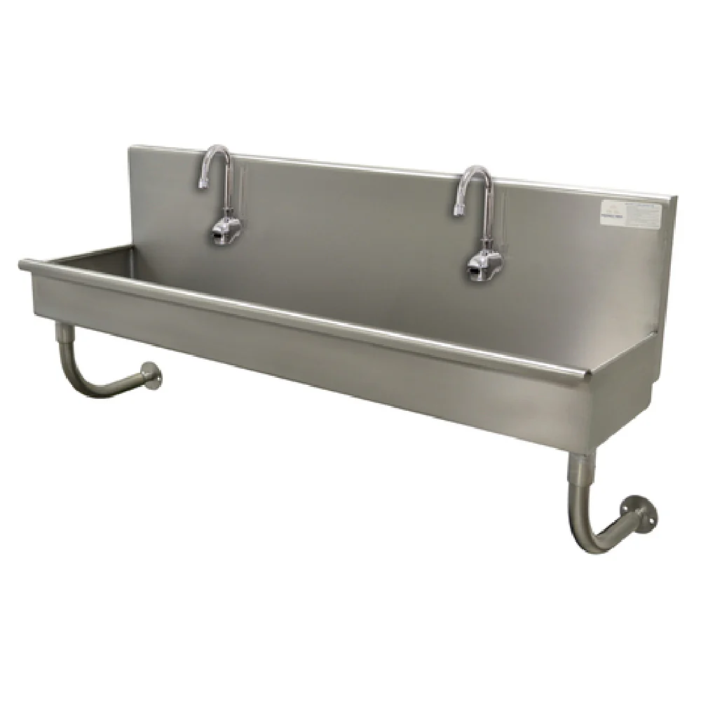 Advance Tabco 19-18-48EFADA 48 Inch Wall Mounted Hand Sink with 2 Faucets