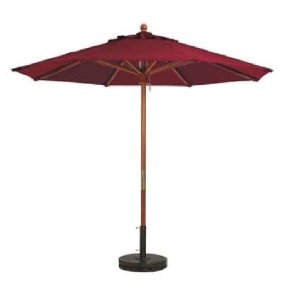 Grosfillex 98942731 7 Ft Round Top Market Umbrella Wooden Pole Burgundy Outdura Grosfillex 98942731 7 Ft Round Top Market Umbrella Wooden Pole Burgundy Outdura