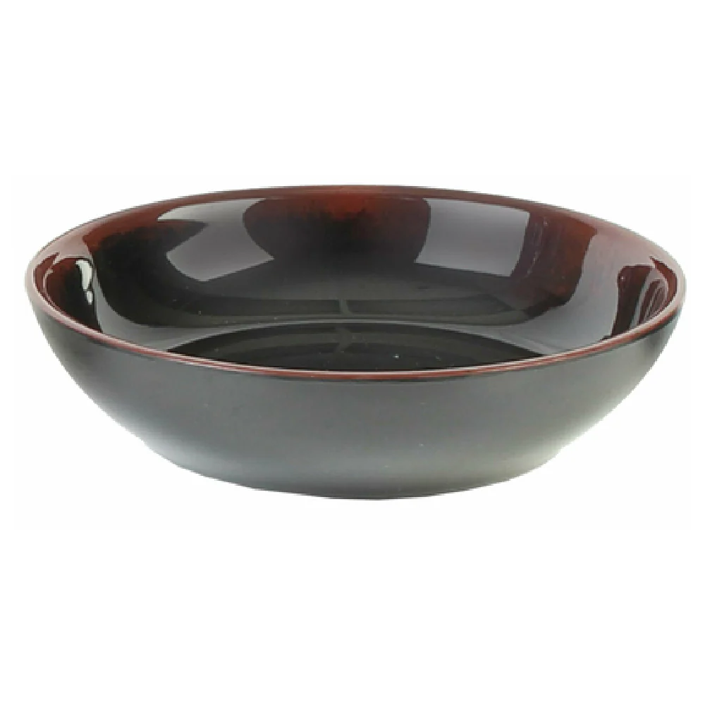 Thunder Group 3955TM 9 Oz Bowl Break-Resistant Flat Dish Melamine Tenmoku Thunder Group 3955TM 9 Oz Bowl Break-Resistant Flat Dish Melamine Tenmoku