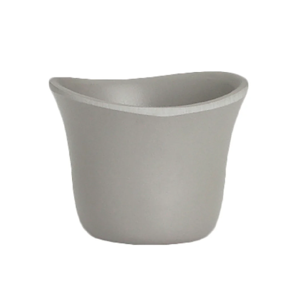 Steelite 7006DD019 1.5 Oz Sauce Dish Melamine Gray - 2.25 Inch by 2.125 Inch