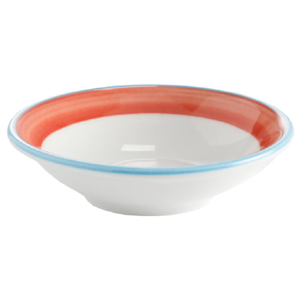 GET Enterprises PA1602703024 4 Oz Monkey Dish Round Porcelain with Blue Edge GET Enterprises PA1602703024 4 Oz Monkey Dish Round Porcelain with Blue Edge