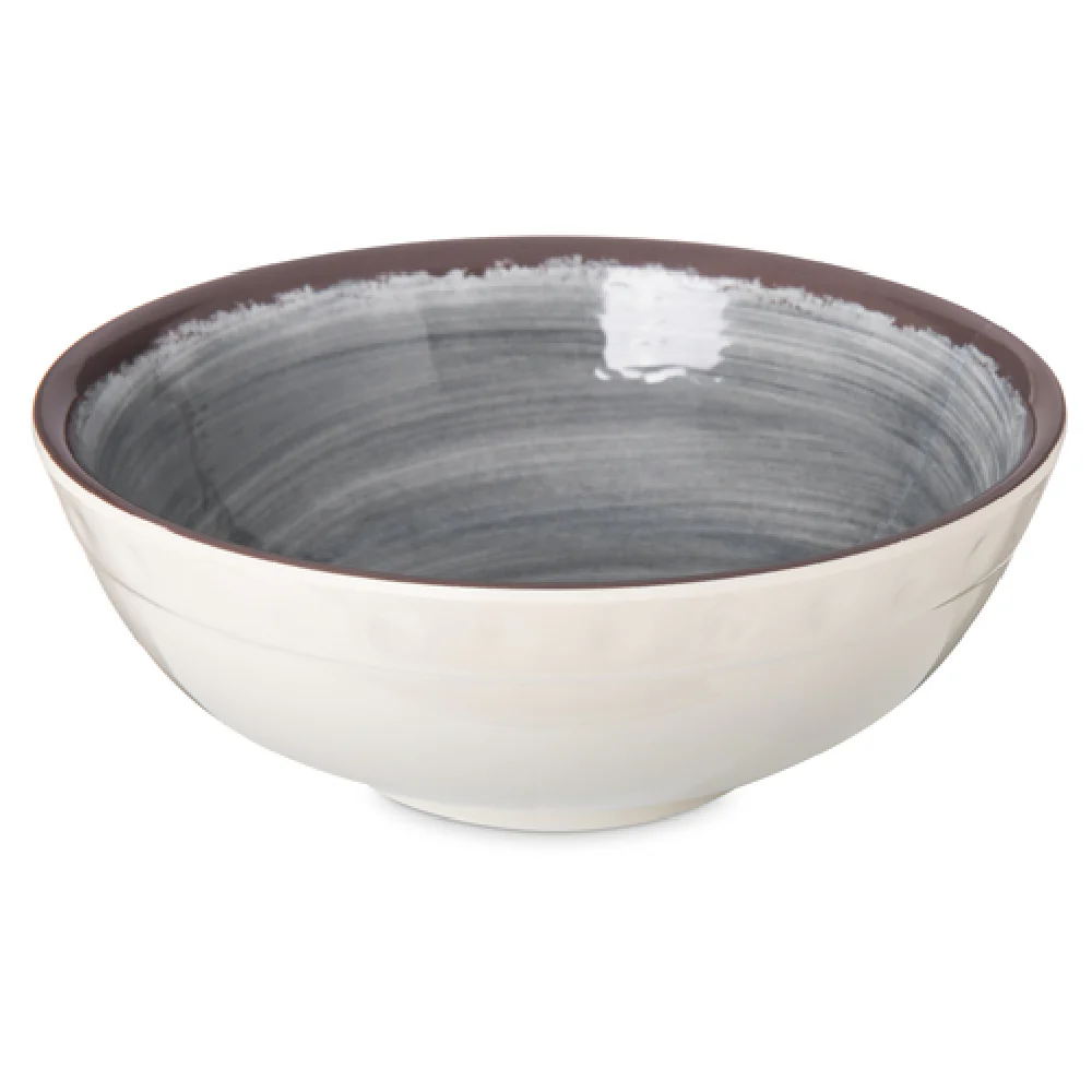 Carlisle 5400518 6 Inch Round Serving Bowl 17 Oz Melamine Smoke Gray with Swirl Design Carlisle 5400518 6 Inch Round Serving Bowl 17 Oz Melamine Smoke Gray with Swirl Design