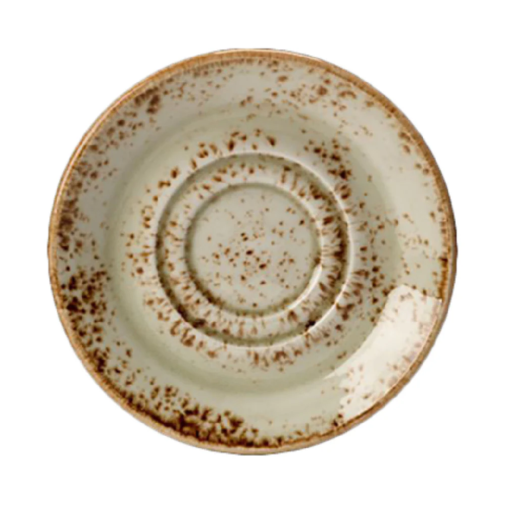 Steelite 11310158 5.75 Inch Double Well Saucer Craft Green Ceramic Steelite 11310158 5.75 Inch Double Well Saucer Craft Green Ceramic