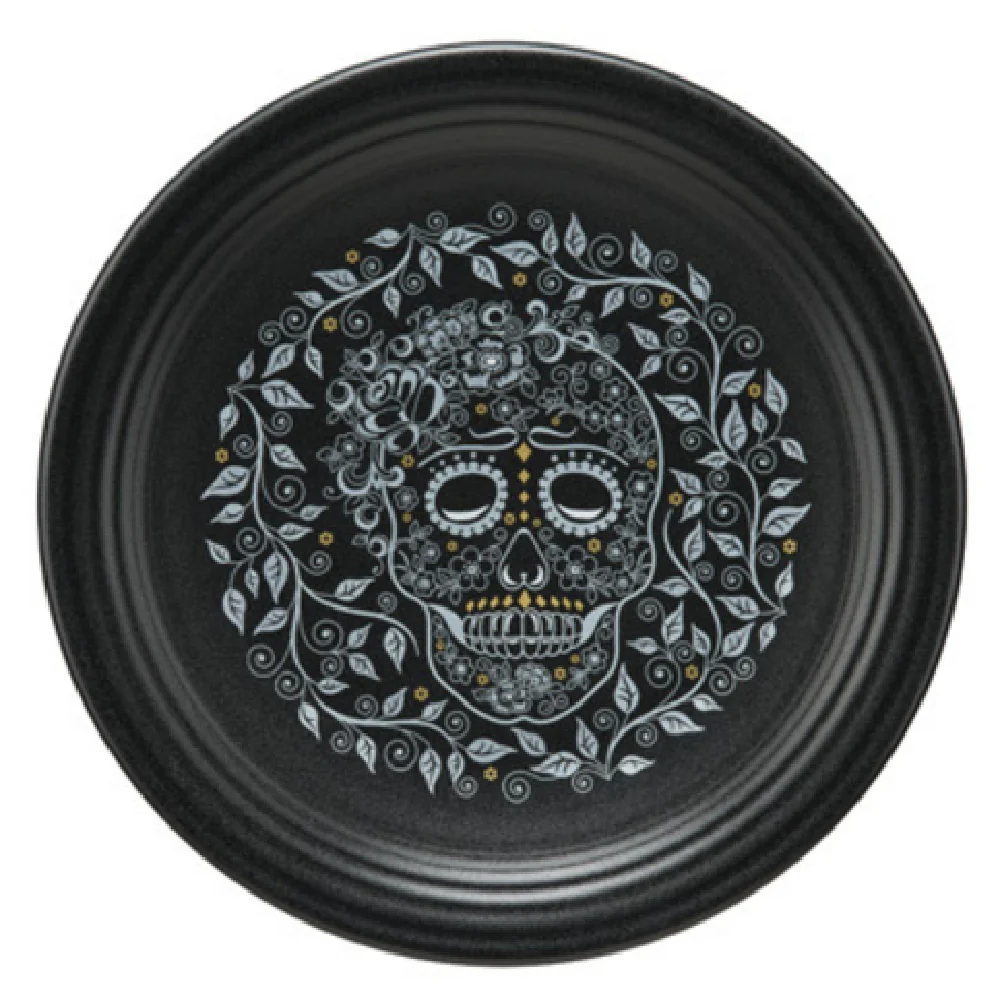 Steelite HL46741590 11-3/4 Inch Diameter Round Plate Homer Skull and Vine