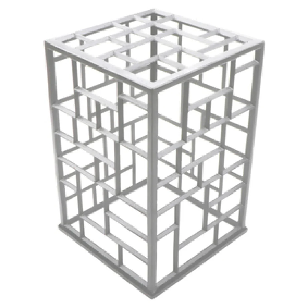 GET Enterprises MONPDC11WW 11 Inch Wide Square Display Riser Cast Aluminum White