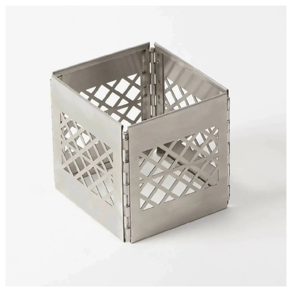 American Metalcraft KSMC6 6-1/4 Inch Collapsible Stainless Steel Milk Crate