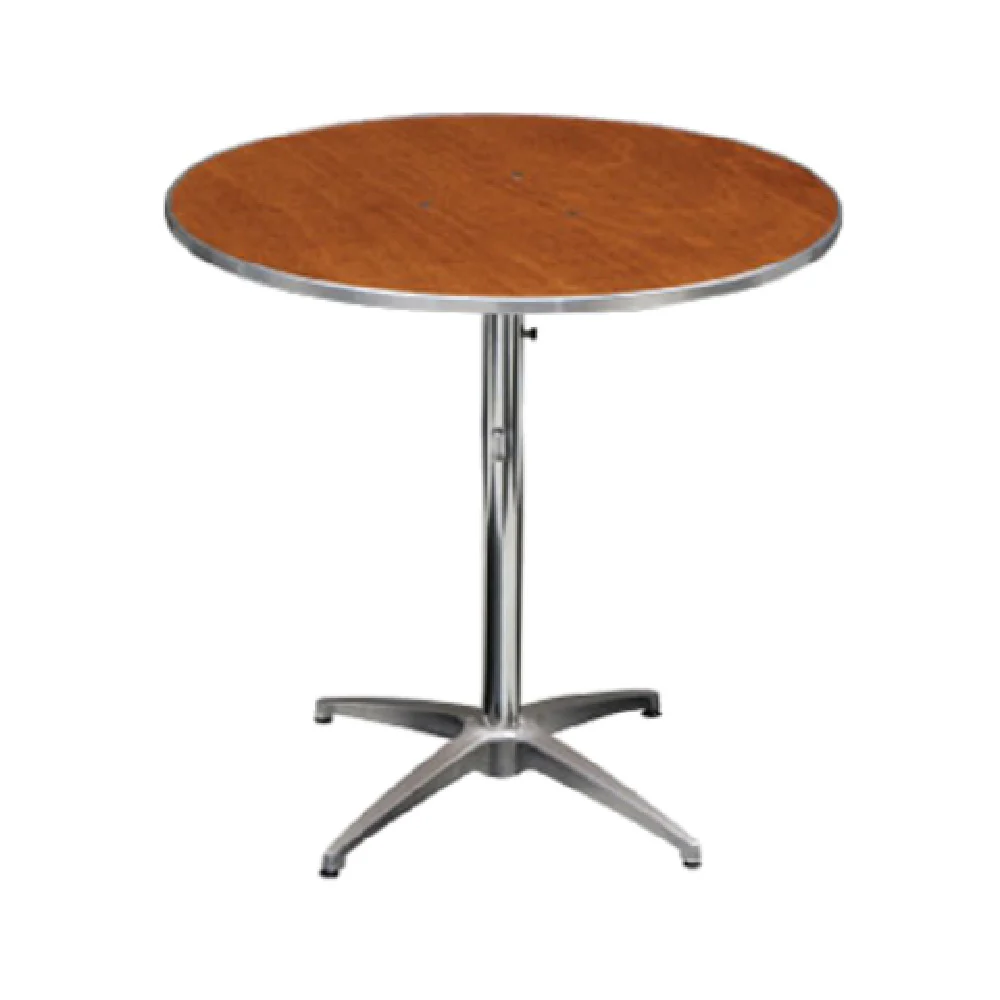 Forbes Industries HO24DI-SKADJ 24 Inch Round Adjustable Height Pedestal Table Plywood