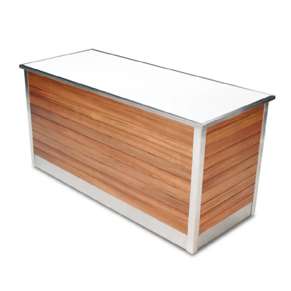 Forbes Industries F30-5164 72 Inch Live Action Buffet Station Body with Wood Finish