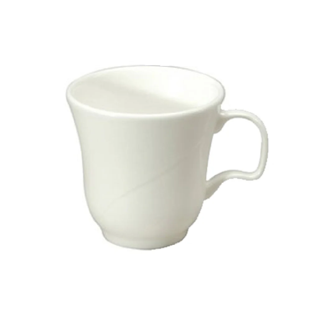 1880 Hospitality F1100000510 8-1/2 Oz Oneida Cup Bone China White Handle