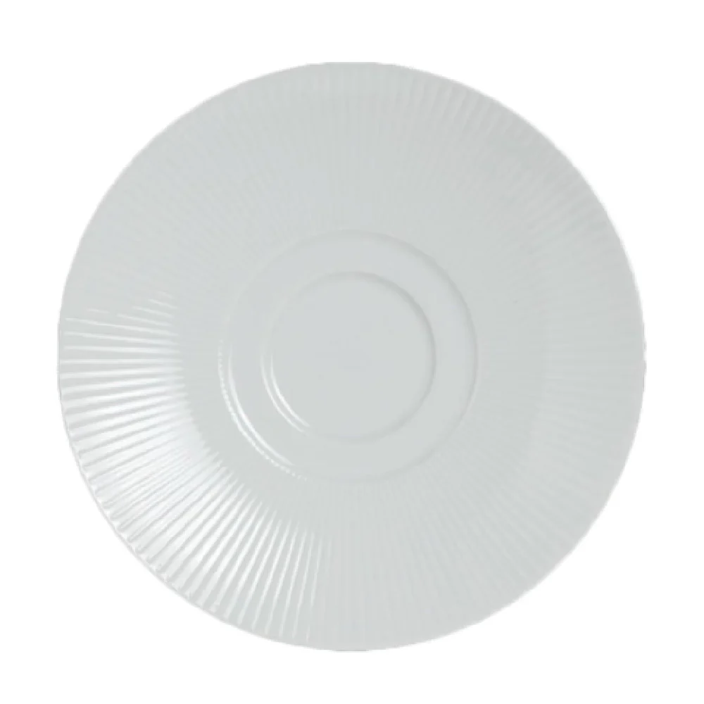 Steelite 6314P1036 6.5 Inch Saucer Round Porcelain Cool Blue-White