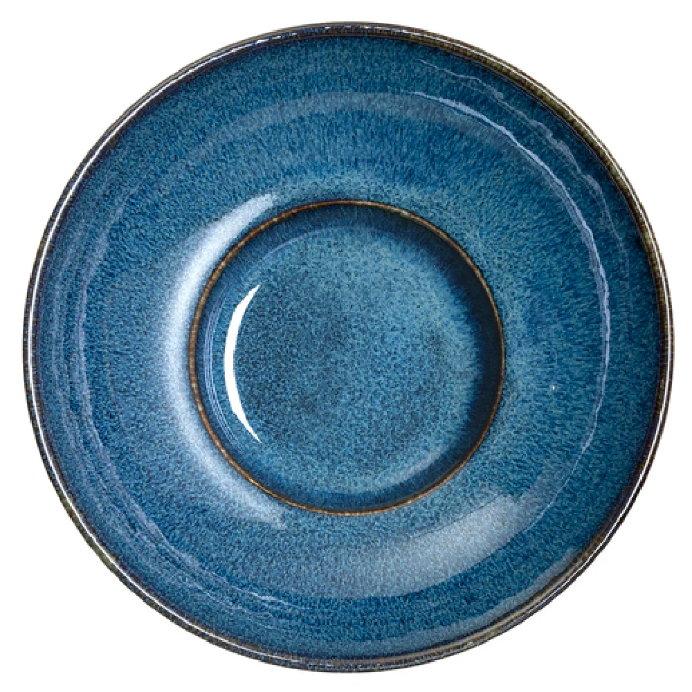 Steelite 6414MY014 31.25 Oz Rimmed Coupe Bowl Wabi Sabi Indigo Porcelain Steelite 6414MY014 31.25 Oz Rimmed Coupe Bowl Wabi Sabi Indigo Porcelain