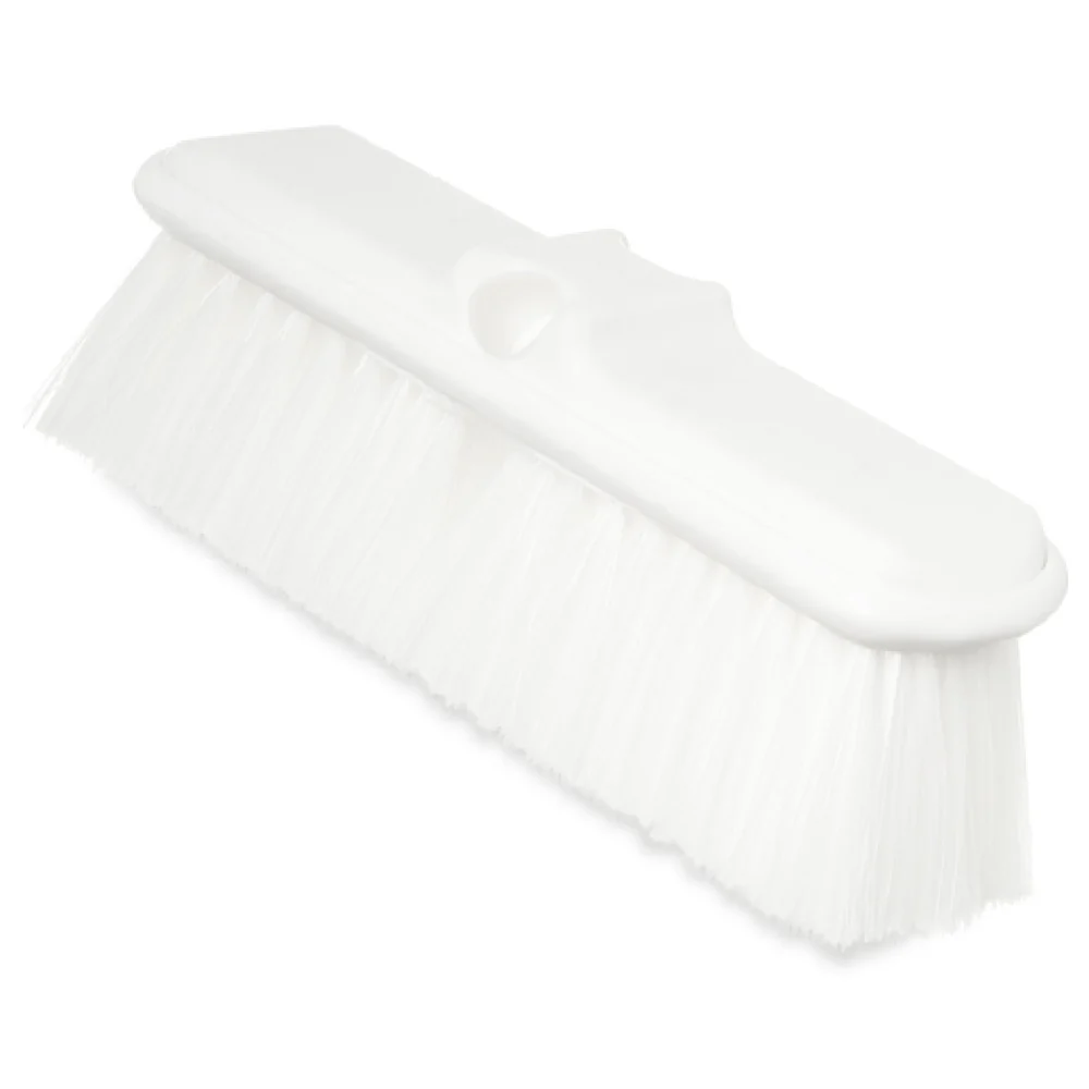 Carlisle 40050EC09 9-1/2 Inch Flo-Thru Brush Nylex Bristles Green with Threaded Handle