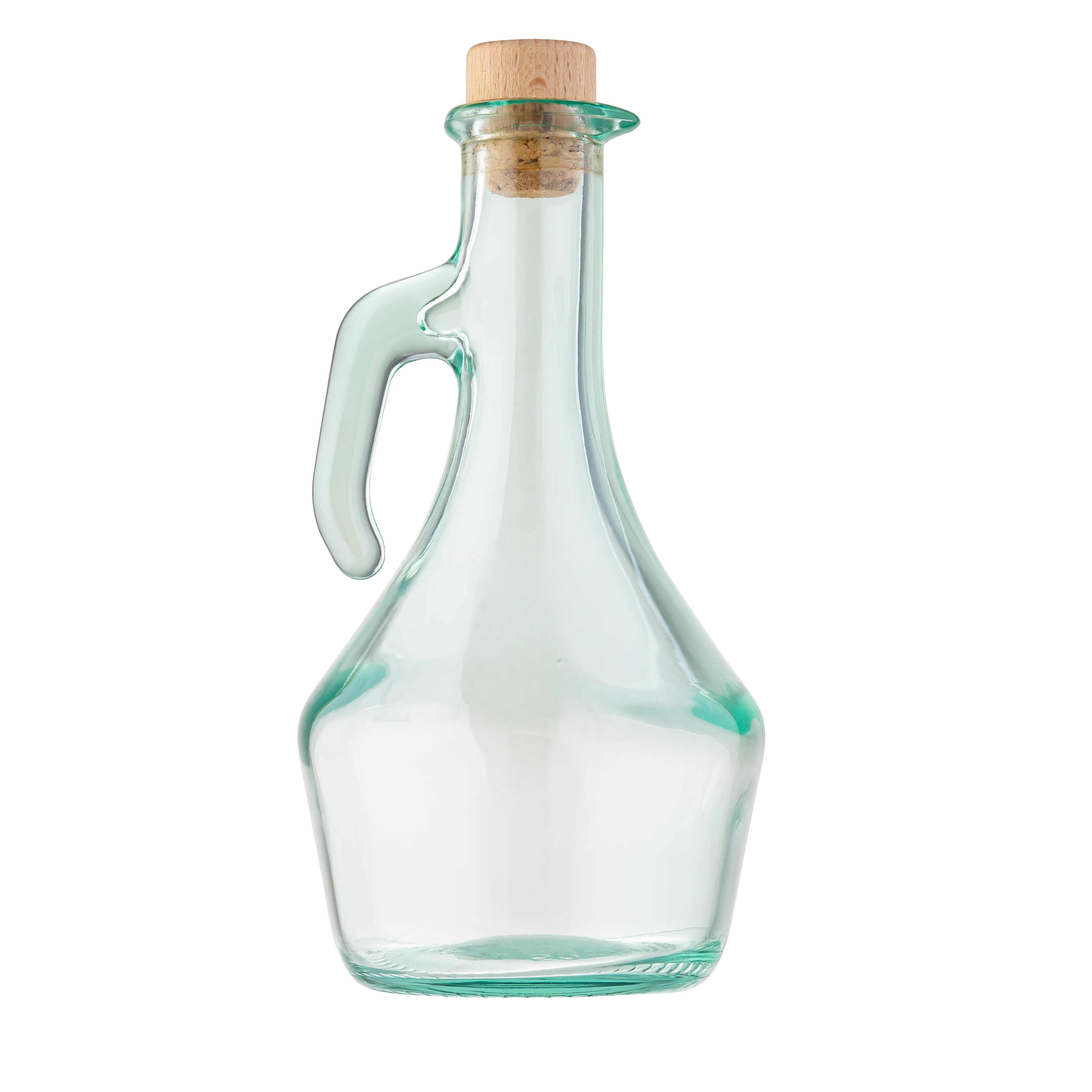 Tablecraft H9222 16 Oz Olive Oil Bottle with Cork Stopper Green Tint Glass Tablecraft H9222 16 Oz Olive Oil Bottle with Cork Stopper Green Tint Glass