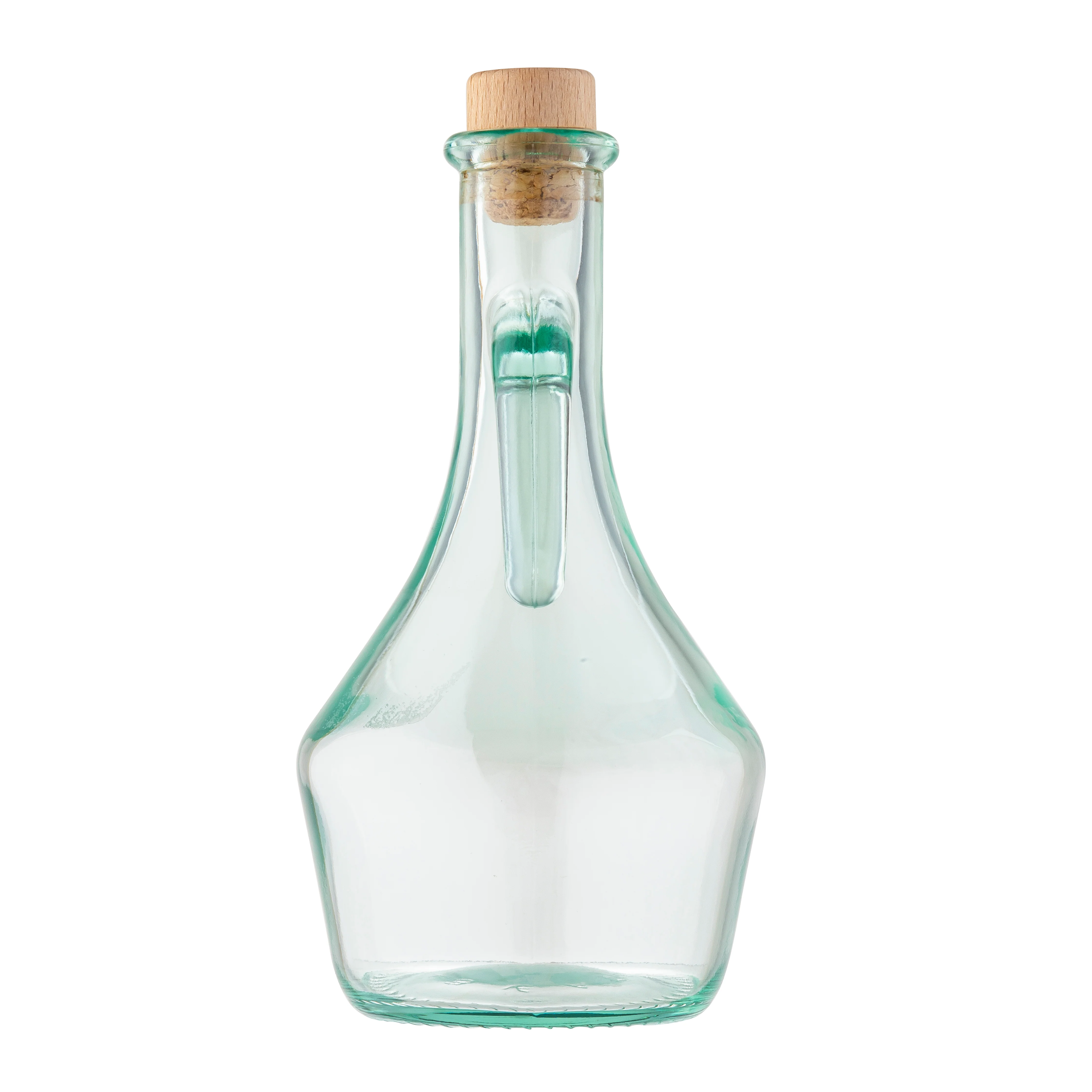 Tablecraft H9222 16 Oz Olive Oil Bottle with Cork Stopper Green Tint Glass Tablecraft H9222 16 Oz Olive Oil Bottle with Cork Stopper Green Tint Glass