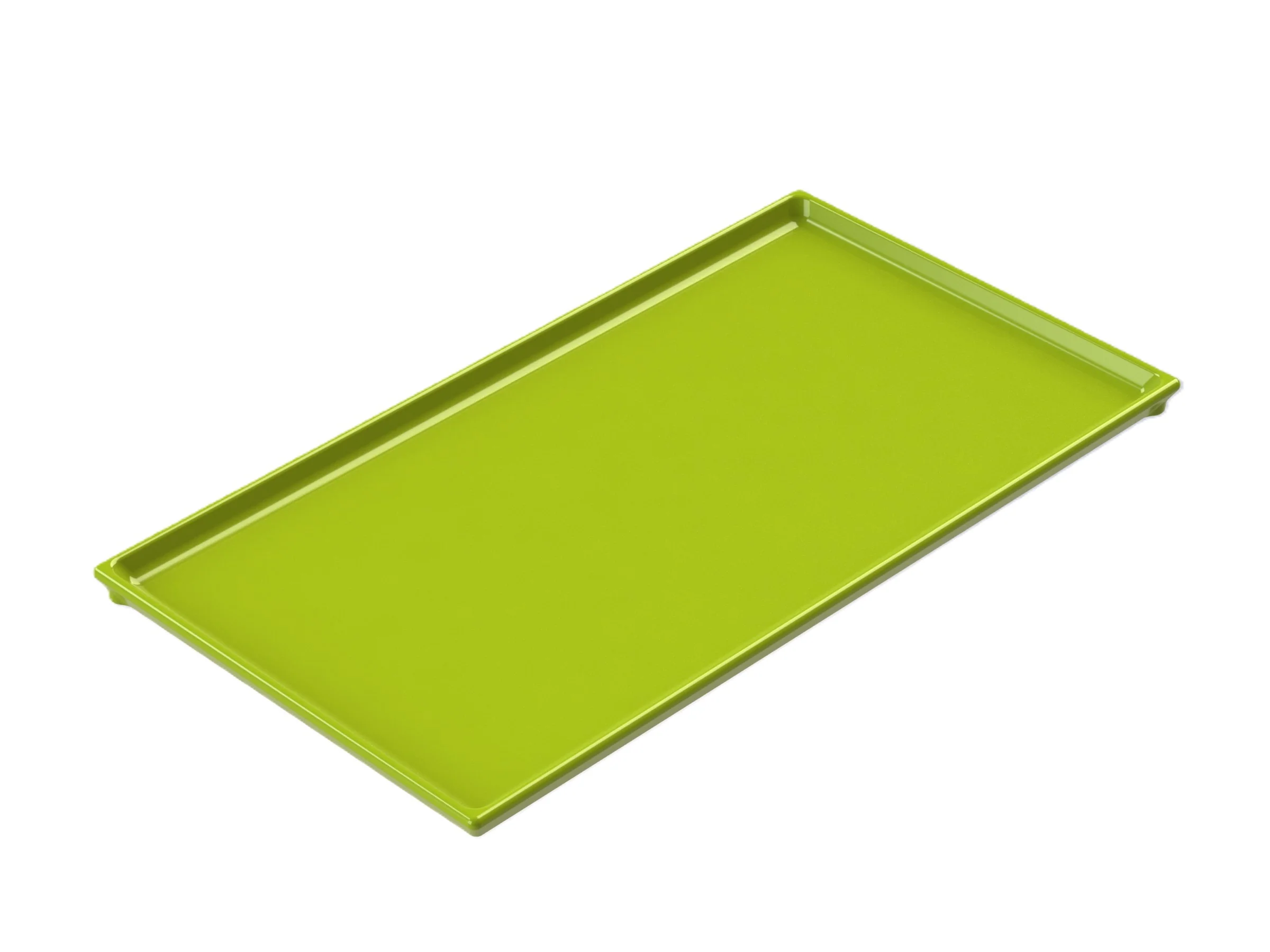 Tablecraft CW2114LG 12-7/8 Inch Cooling Plate Serving Tray Cold Holding Lime Green Aluminum