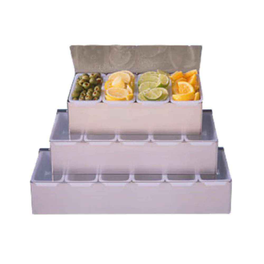 American Metalcraft CD6 17-3/4 Inch Stainless Steel Bar Condiment Holder 6 Box American Metalcraft CD6 17-3/4 Inch Stainless Steel Bar Condiment Holder 6 Box