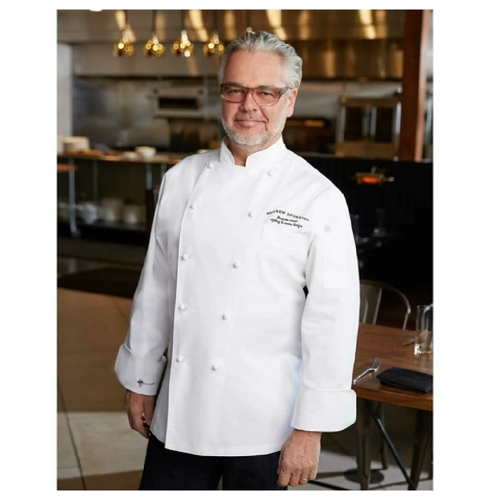 Chef Works CCHRWHT52 Size 52 Double-breasted Chef Coat Long Sleeve Cotton White Chef Works CCHRWHT52 Size 52 Double-breasted Chef Coat Long Sleeve Cotton White