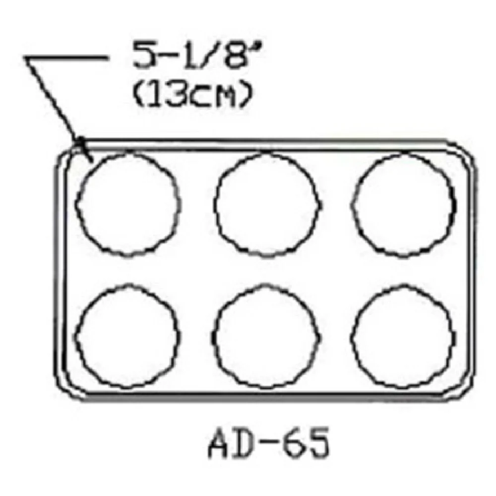 Atlas Metal AD-65 21 Inch Adapter Plate with 6 Inset Holes Beaded Edge Atlas Metal AD-65 21 Inch Adapter Plate with 6 Inset Holes Beaded Edge