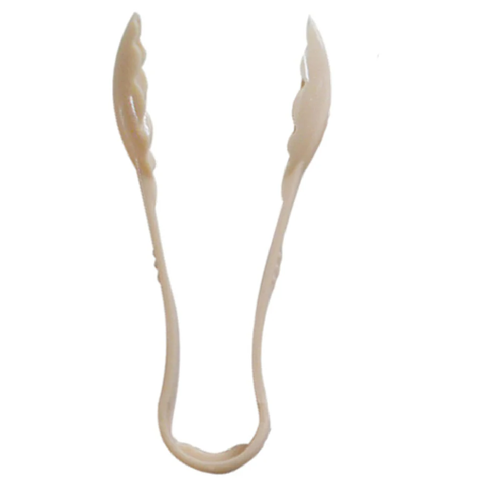 Thunder Group PLSGTG009BG 9 Inch Scallop Serving Tongs Dishwasher Safe Polycarbonate Beige Thunder Group PLSGTG009BG 9 Inch Scallop Serving Tongs Dishwasher Safe Polycarbonate Beige