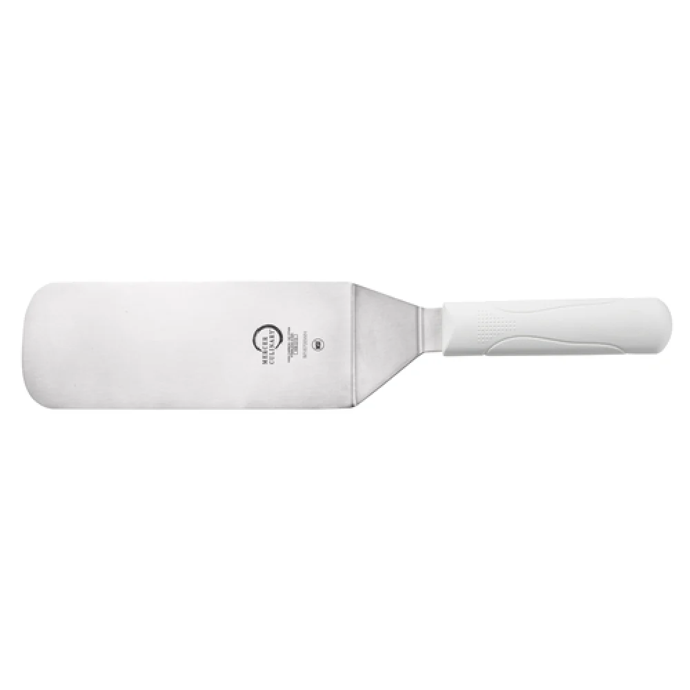 Mercer Culinary M18700WH 8-Inch Turner White Polypropylene Handle Stainless Steel Mercer Culinary M18700WH 8-Inch Turner White Polypropylene Handle Stainless Steel