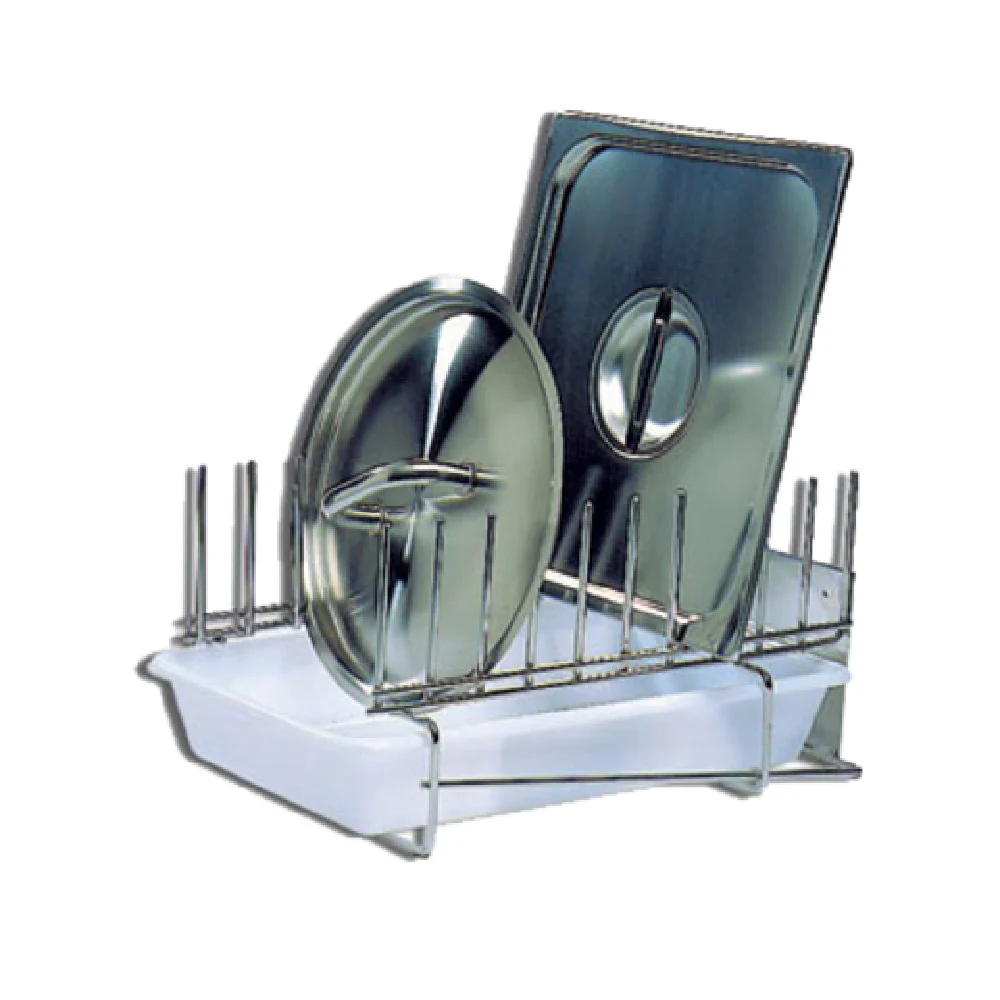 Matfer 015210 12 Inch Lid Rack for 10 Lids 9-1/2 to 19-3/4 Inch Stainless Steel