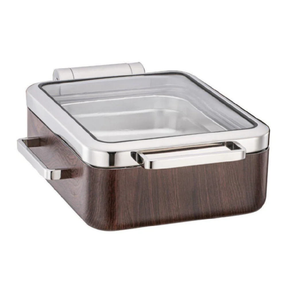 Bon Chef 23002-MAH 14.7 Inch Induction Chafer Stainless Steel with Glass Lid Bon Chef 23002-MAH 14.7 Inch Induction Chafer Stainless Steel with Glass Lid