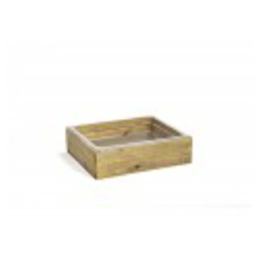 FOH BHO147NAW20 1/2 Size Rustic Wood Housing/Pan Set Shallow Natural Includes One BHO140NAW20 1/2 Size Asheville Housing Shallow Cider