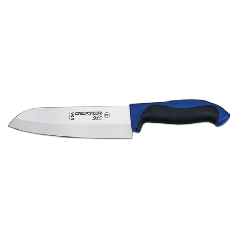 Dexter Russell S360-7C-PCP 7 Inch Knife High Carbon Steel Straight Edge Blue Handle