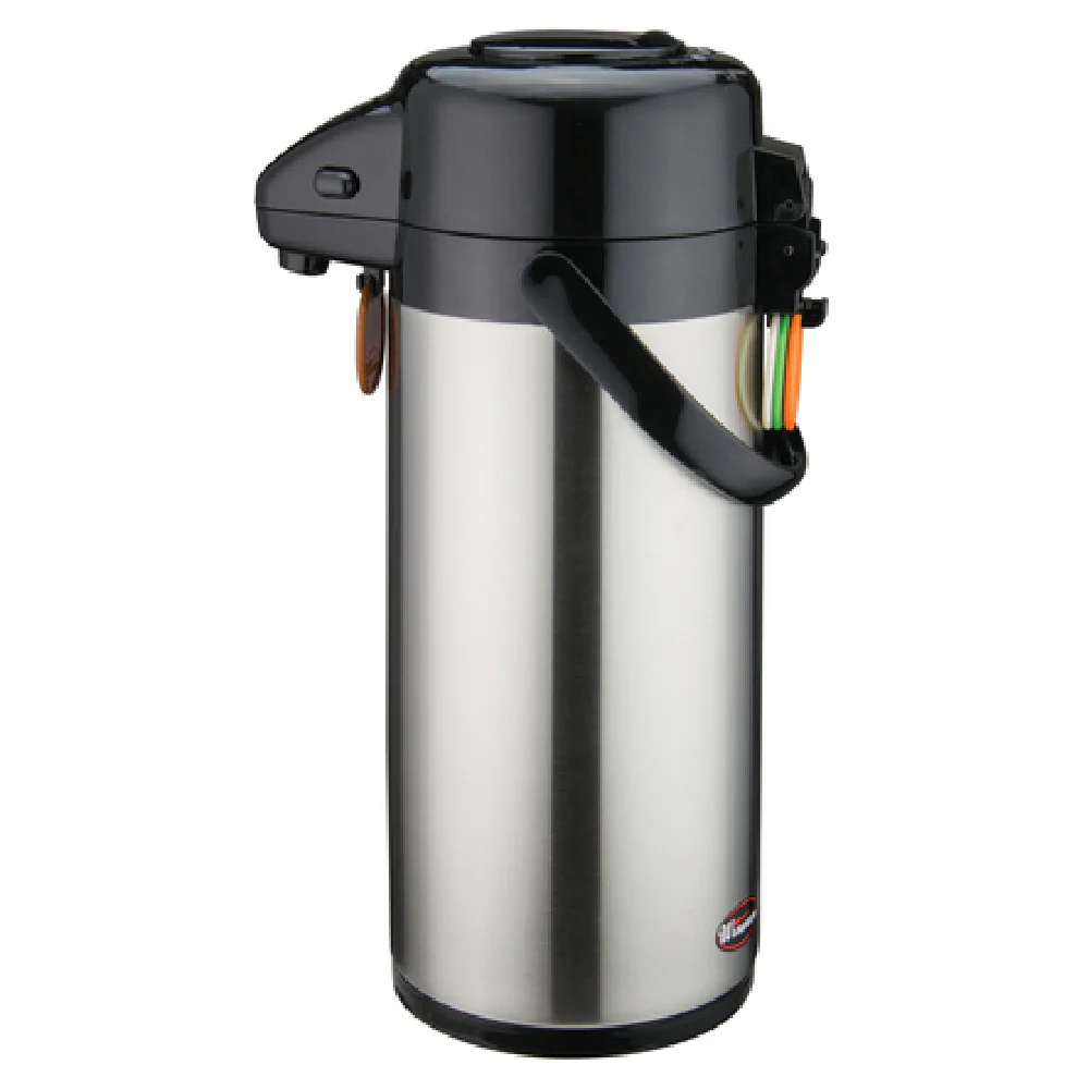 Winco APSP-925 Airpot 2.5 Liter Push Button Double Wall Insulated Stainless Steel