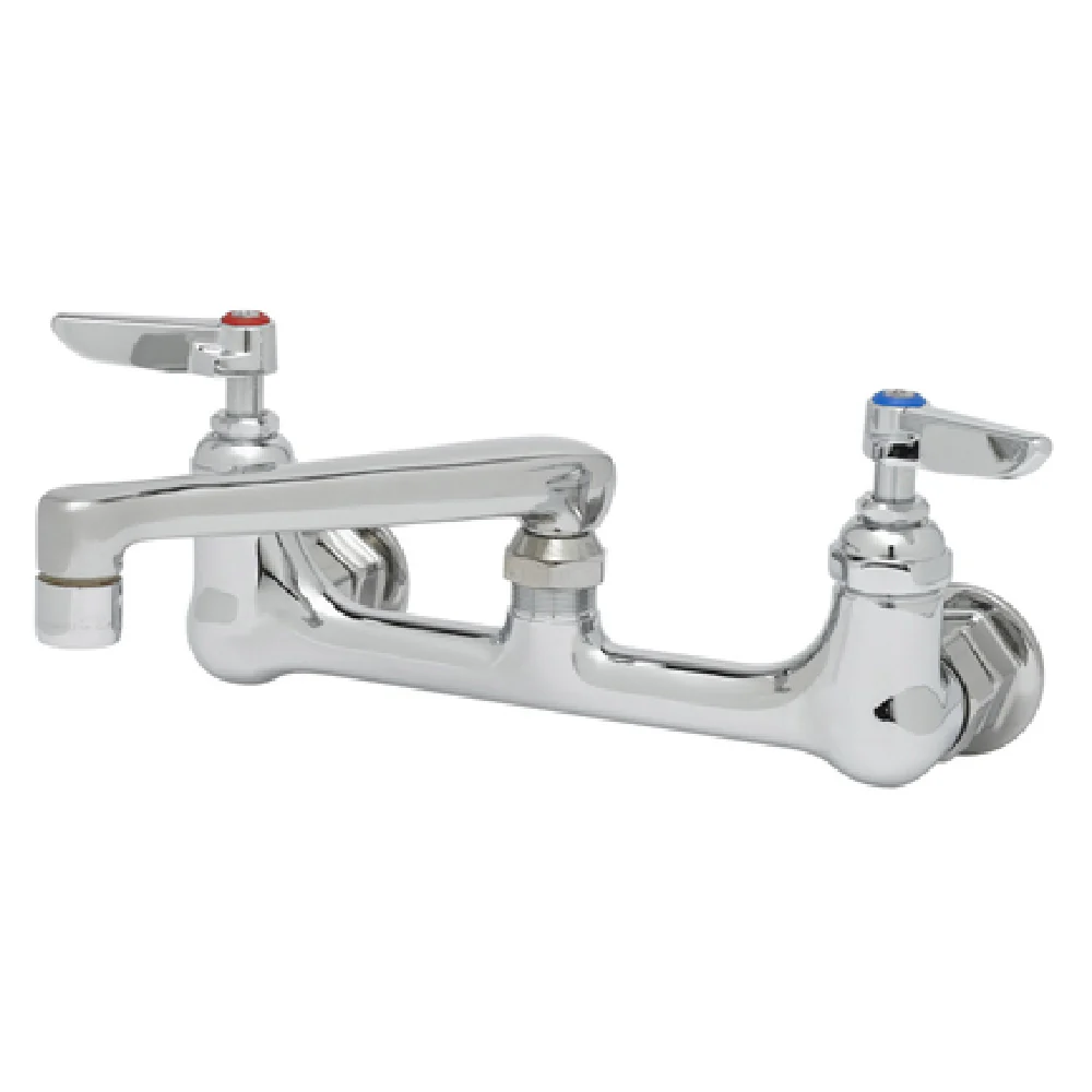 T&S Brass B-0234-BST 6 Inch Sink Mixing Faucet Low Lead Aerator Chrome Finish