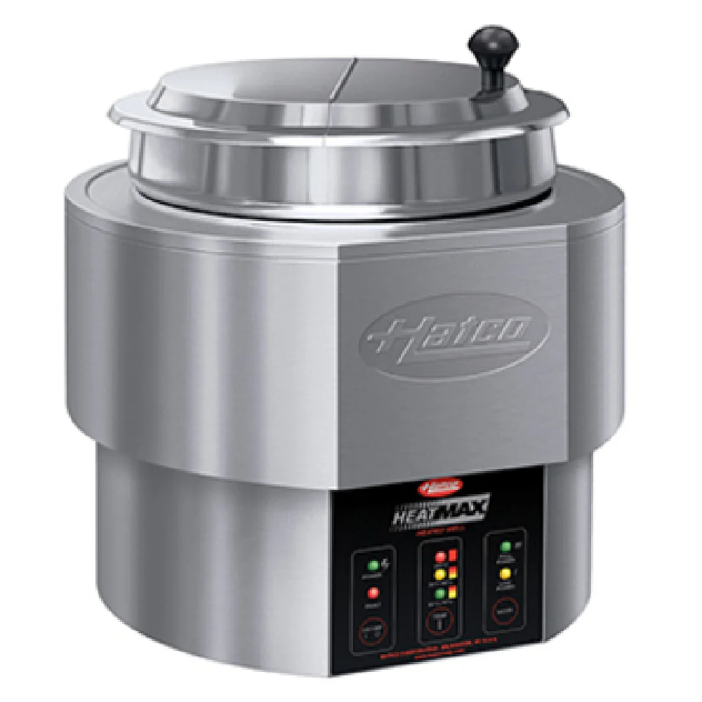 Hatco RHW-1-120-QS 14 Inch Round Food Warmer Electric with Lid Stainless Steel