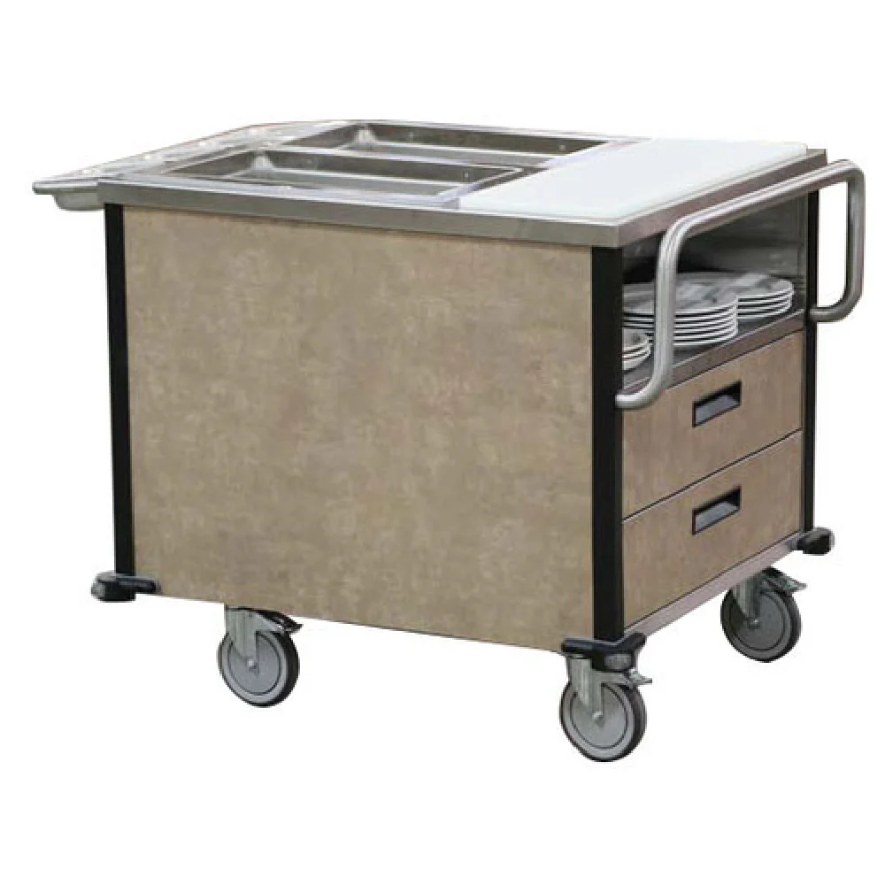 Lakeside 6755 34 Inch Mobile Hot Food Cart with Independent Controls Stainless Steel Lakeside 6755 34 Inch Mobile Hot Food Cart with Independent Controls Stainless Steel