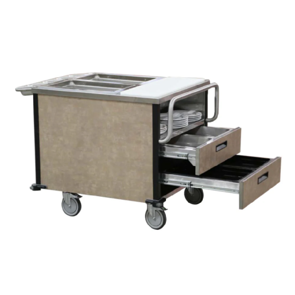 Lakeside 6755 34 Inch Mobile Hot Food Cart with Independent Controls Stainless Steel Lakeside 6755 34 Inch Mobile Hot Food Cart with Independent Controls Stainless Steel