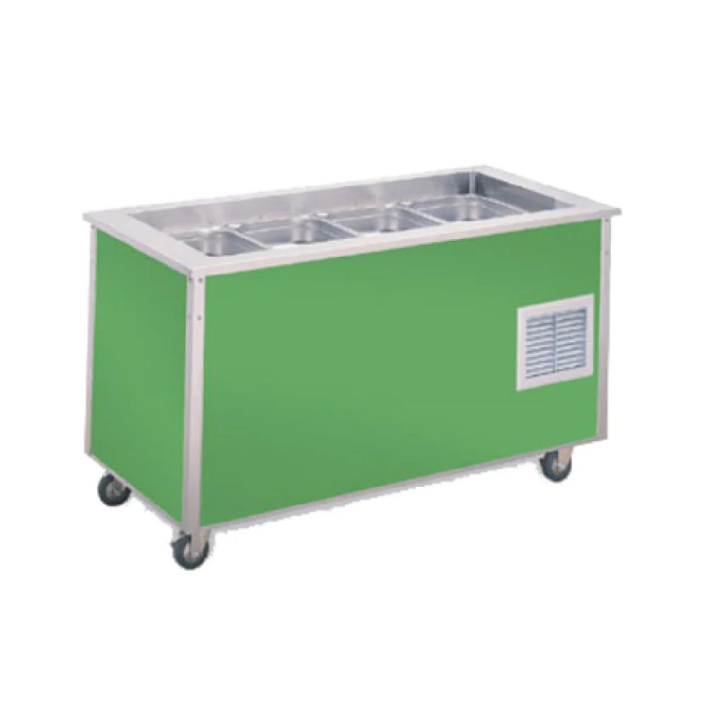 Vollrath 36176 74 Inch Stainless Steel Serving Counter Cold Food Station with NSF7 Vollrath 36176 74 Inch Stainless Steel Serving Counter Cold Food Station with NSF7