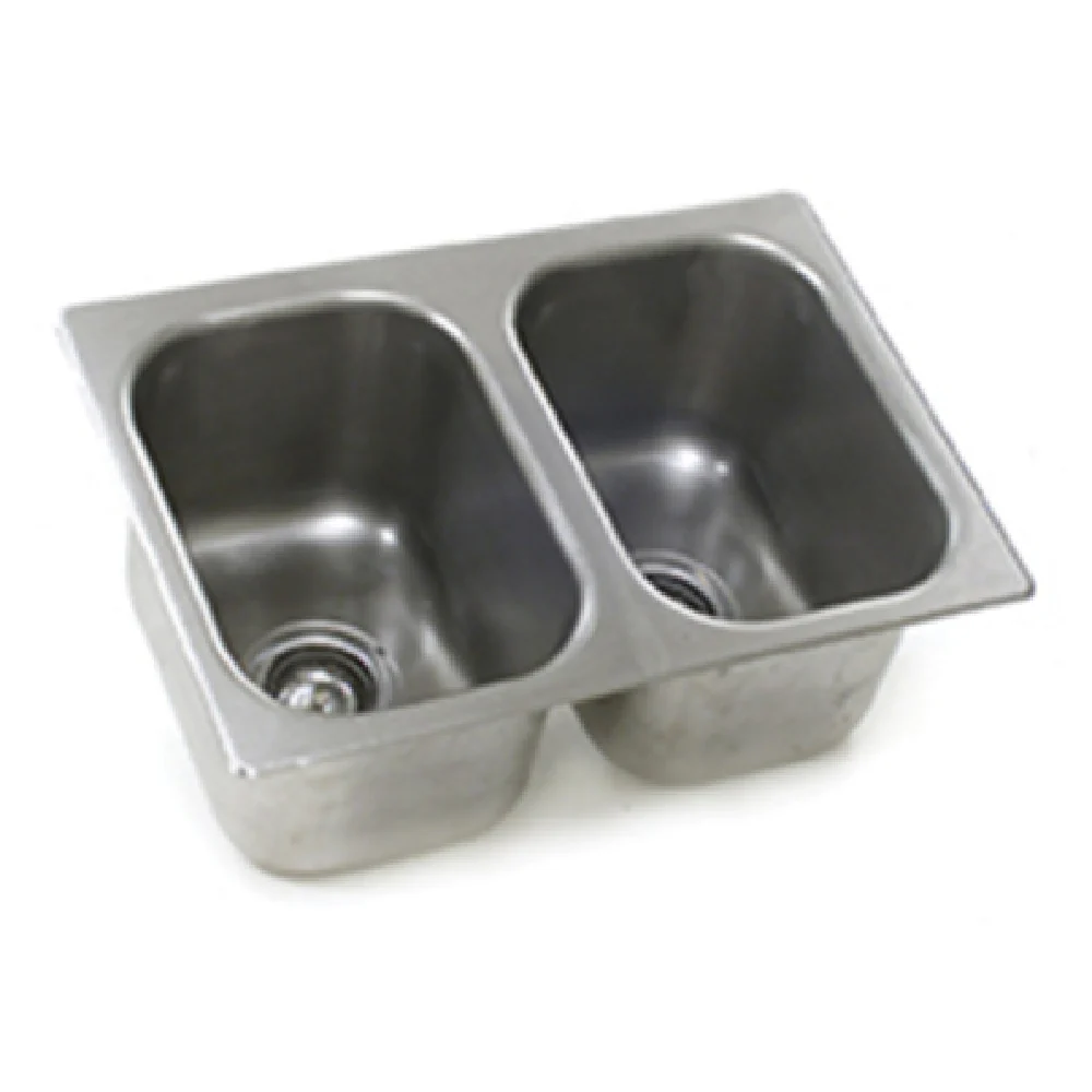 Eagle SR16-19-13.5-2-ND 16 Inch Self-Rimming Drop-In Sink with Two Compartments Stainless Steel Eagle SR16-19-13.5-2-ND 16 Inch Self-Rimming Drop-In Sink with Two Compartments Stainless Steel