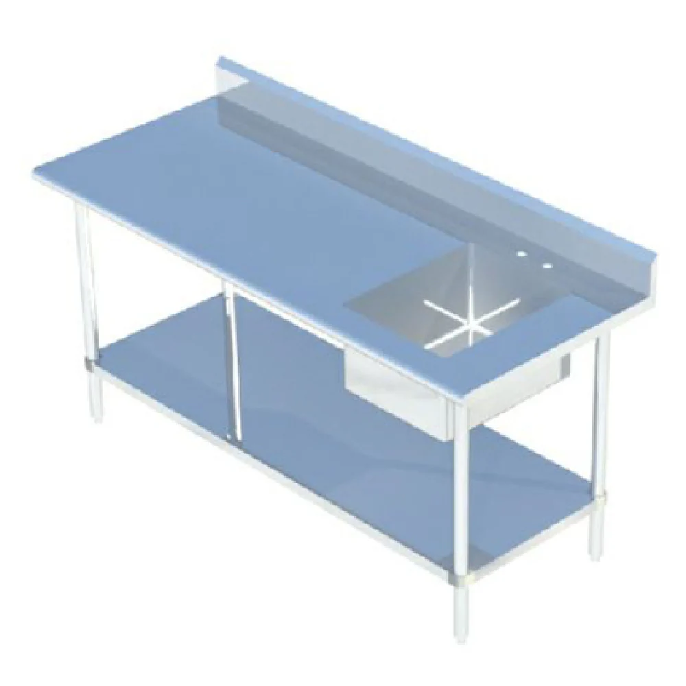 Sapphire Manufacturing SMTPS-3048R Work Table With Prep Sink 48