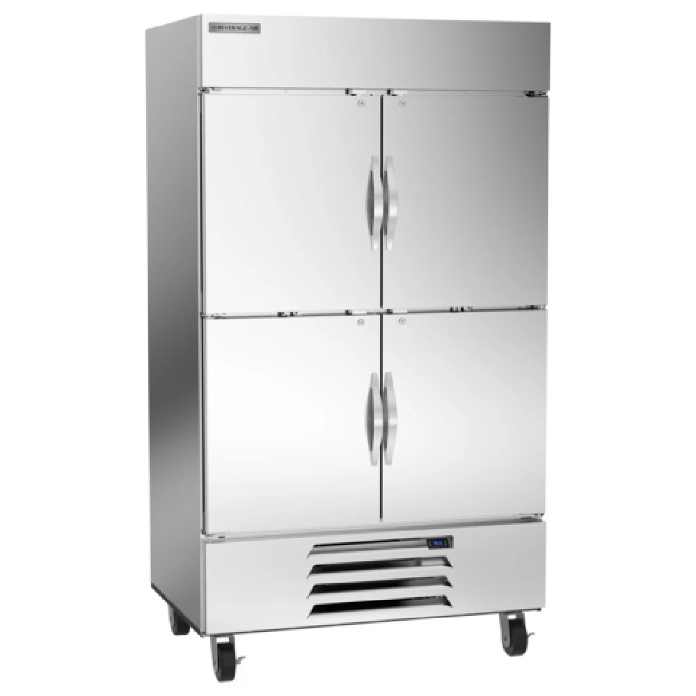 Beverage Air HBR44HC-1-HS 47 Inch Refrigerator Reach-In 40.2 cu ft Two Section Beverage Air HBR44HC-1-HS 47 Inch Refrigerator Reach-In 40.2 cu ft Two Section