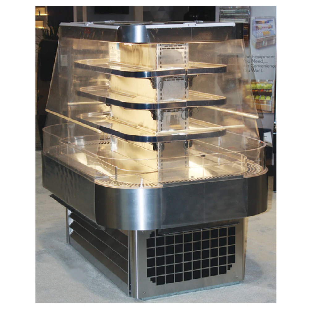 Howard-McCray R-OD42I-5-S-LED 60 Inch Island Open Merchandiser Stainless Steel with Adjustable Shelves Howard-McCray R-OD42I-5-S-LED 60 Inch Island Open Merchandiser Stainless Steel with Adjustable Shelves