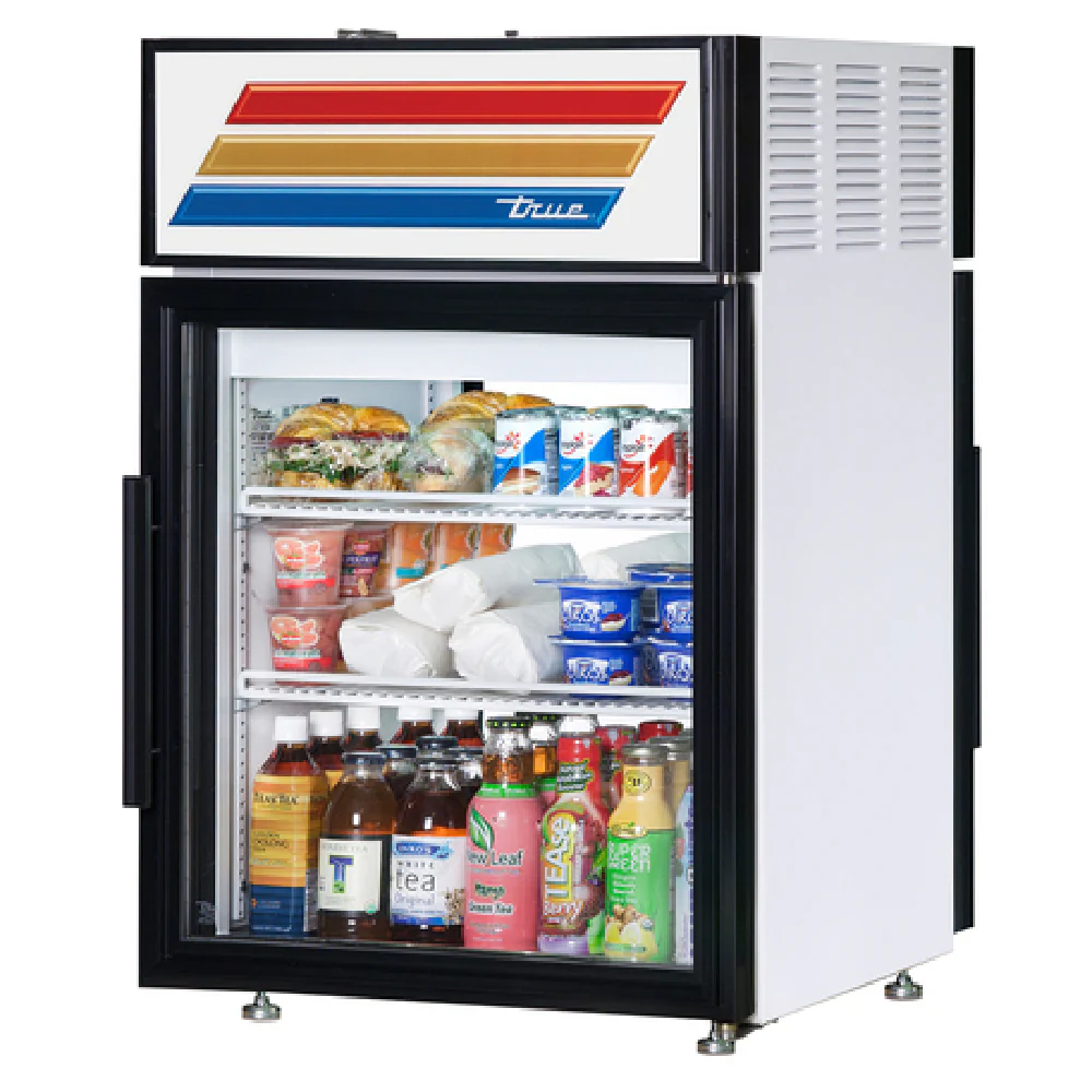 True Refrigeration GDM-05PT-HC~FGD01 24 Inch Pass-thru Refrigerated Merchandiser Countertop with LED Lighting Black Powder Coated Steel True Refrigeration GDM-05PT-HC~FGD01 24 Inch Pass-thru Refrigerated Merchandiser Countertop with LED Lighting Black Powder Coated Steel