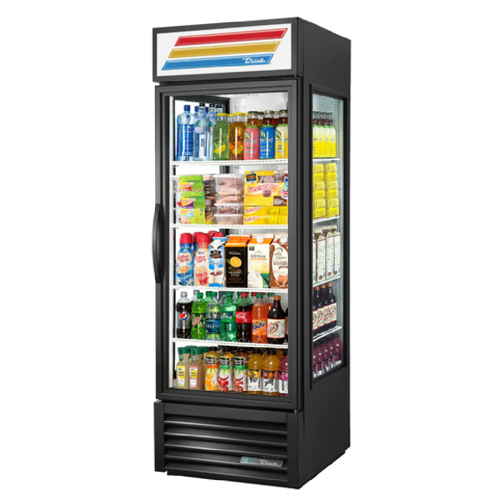 True Refrigeration GEM-23-HC~TSL01_WH 28 Inch Merchandiser White Aluminum with Glass End True Refrigeration GEM-23-HC~TSL01_WH 28 Inch Merchandiser White Aluminum with Glass End