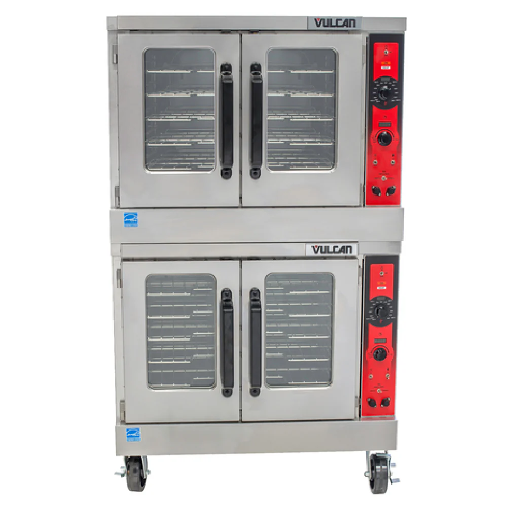 Vulcan VC55ED_240/60/1 40 Inch Electric Convection Oven Double-deck and Porcelain Vulcan VC55ED_240/60/1 40 Inch Electric Convection Oven Double-deck and Porcelain