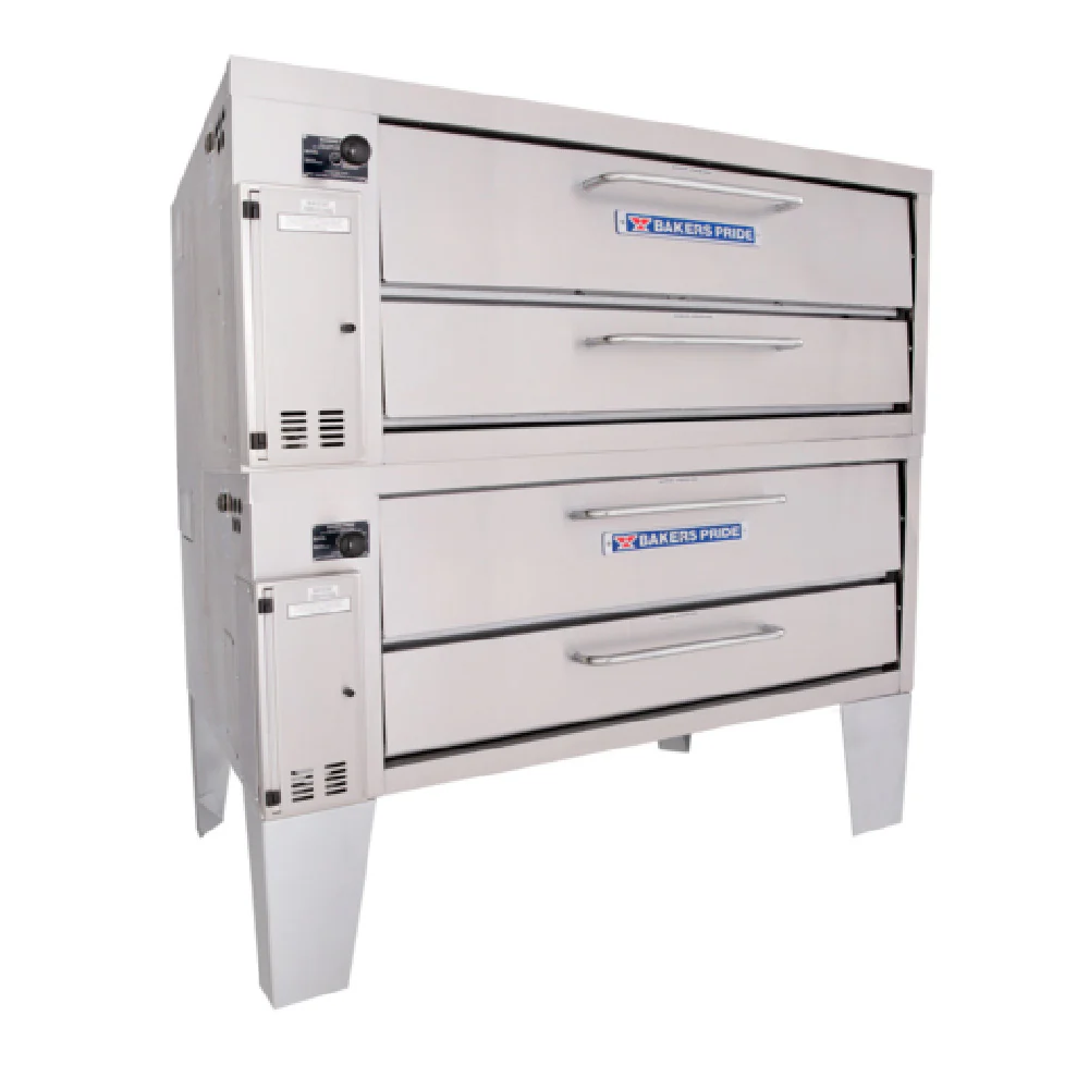 Bakers Pride 452_LP 54 Inch Gas Pizza Bake Oven Dual Chambers 160000 BTU