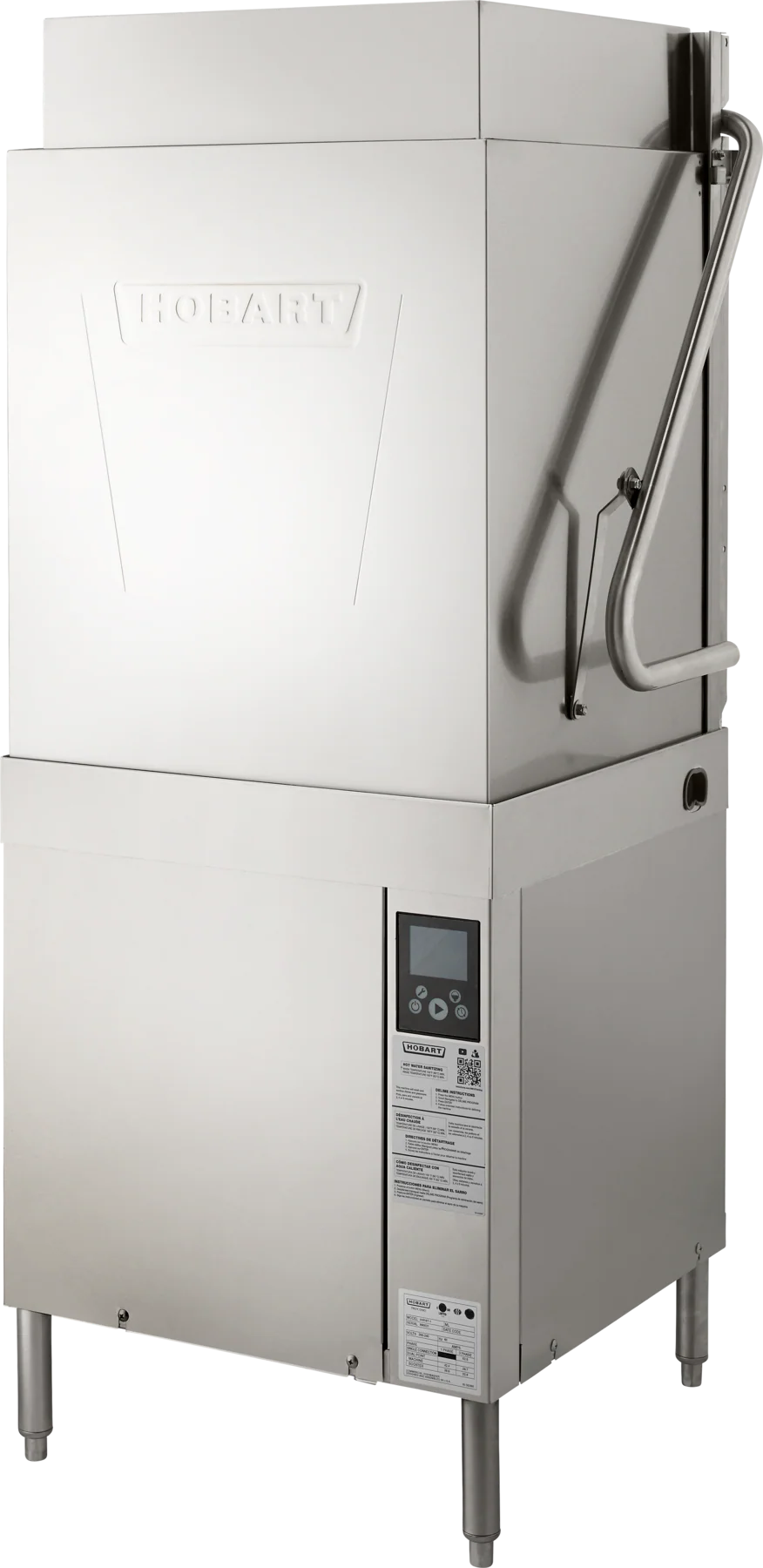 Hobart AM16T-BAS-8 Dishwasher Door Type Tall Chamber High Temp Electric Stainless Steel with Wi-Fi Connectivity Hobart AM16T-BAS-8 Dishwasher Door Type Tall Chamber High Temp Electric Stainless Steel with Wi-Fi Connectivity