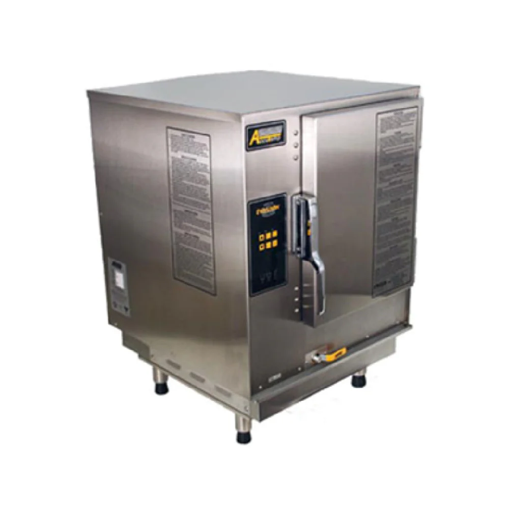AccuTemp P61201E060 24 Inch Boilerless Convection Steamer Gas with Digital Controls 60000 BTU