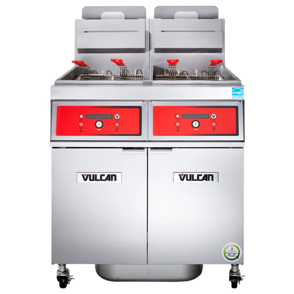 Vulcan 2VK85DF_NAT 42 Inch Gas Deep Fryer with 85 to 90 lbs Capacity 180000 BTU