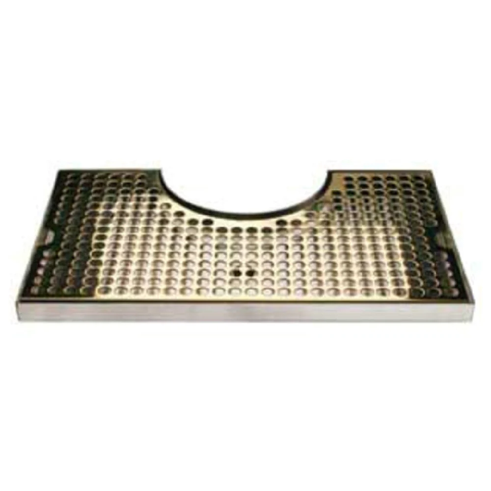 Micro Matic DP-920SSPVD 12 Inch Stainless Steel Drip Tray Trough with PVD Brass Screen