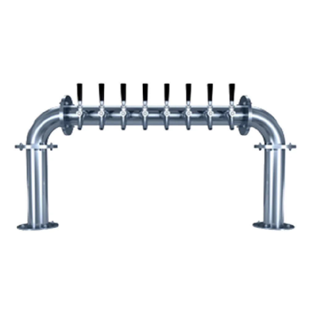 Micro Matic BG-U-8KR 40-3/4 Inch Countertop Glycol Cooled Draft Beer Tower Stainless Steel with 8 Faucets Micro Matic BG-U-8KR 40-3/4 Inch Countertop Glycol Cooled Draft Beer Tower Stainless Steel with 8 Faucets