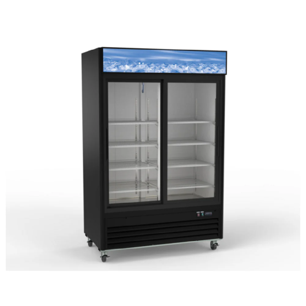 Hubert 15660 Kratos® 67K-208 Sliding Door Refrigerated Merchandiser 53.125” W X 31.875” D X 79.375” H Hubert 15660 Kratos® 67K-208 Sliding Door Refrigerated Merchandiser 53.125” W X 31.875” D X 79.375” H